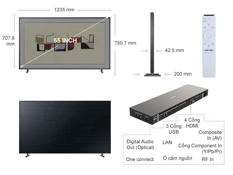 TIVI KHUNG TRANH SAMSUNG UA55LS003AKXXV