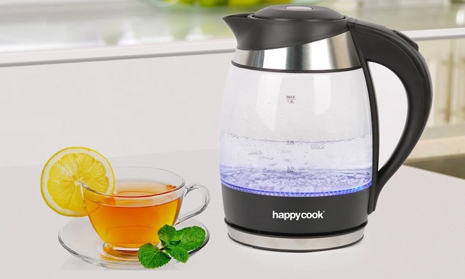 ẤM ĐUN SIÊU TỐC HAPPYCOOK 1.8L HEK-182G - Thiết kế sang trọng, nhỏ gọn