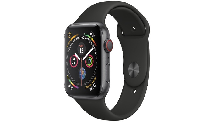 APPLE WATCH SERIES 4 40MM SPACE GREY - BLACK SPORT BAND Thiết kế nhỏ gọn, năng động. 