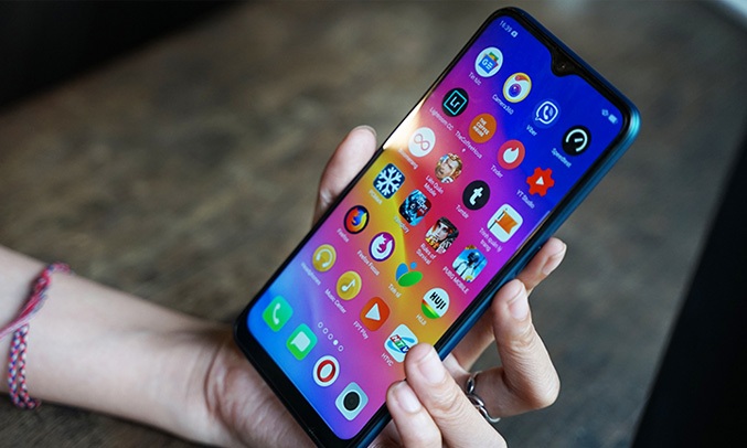 OPPO A7 64GB VÀNG Thiết kế ấn tượng, phá cách