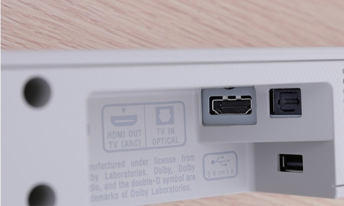 Dàn âm thanh Sound Bar Sony - HT-CT290/WM SP1 đầy đủ cổng kết nối 