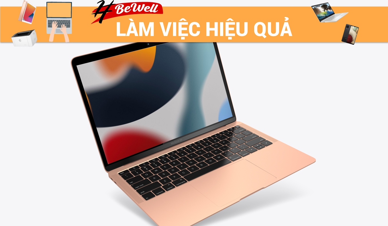 Apple Macbook Air i5 13.3 inch MVH52SA/A 2020 - Thiết kế sang trọng, nhỏ gọn cùng viền màn hình mỏng