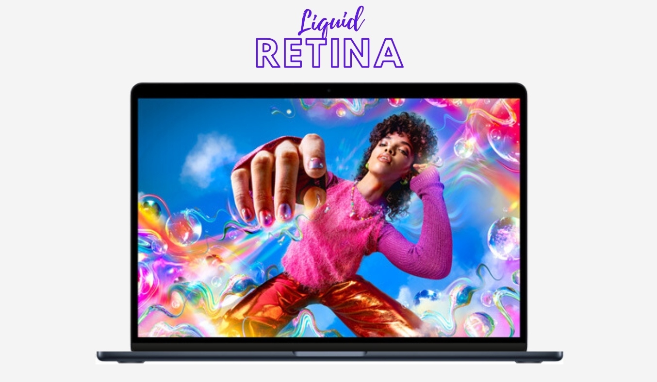 Laptop Macbook Air M2 2023 8GB/256GB/10 Core GPU MQKW3SA/A Xanh đen Màn hình Liquid Retina