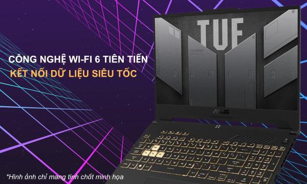 Laptop Asus TUF Gaming F15 i5-12500H/16GB/512GB/Win11 (FX507ZC4-HN095W) - Công nghệ Wi-Fi 6
