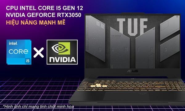 Laptop Asus TUF Gaming F15 i5-12500H/16GB/512GB/Win11 (FX507ZC4-HN095W) - Hiệu suất cao, "chiến" game mượt mà