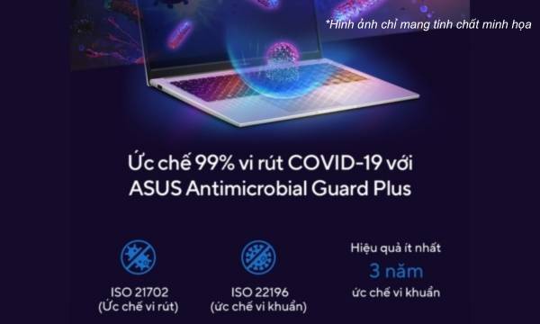 Laptop Asus Vivobook 15 i5-1235U/16GB/512GB/Win11 (X1504ZA-NJ517W) - Kháng khuẩn 99% với ASUS Antimicrobial Guard