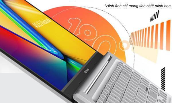 Laptop Asus Vivobook 15 i5-1235U/16GB/512GB/Win11 (X1504ZA-NJ517W) - Bản lề 180 độ