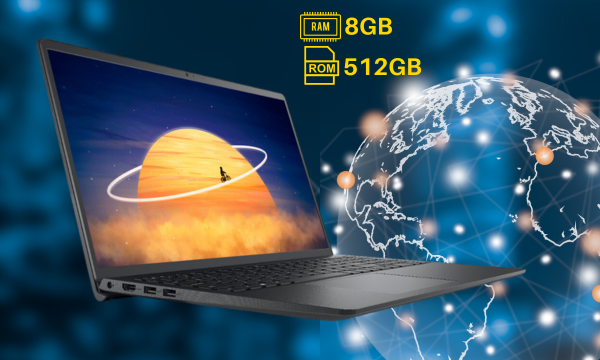 Laptop Dell Vostro 3510 i7-1165G7/8GB/512GB/Win11 506DNK ổ cứng SSD dung lượng 512GB