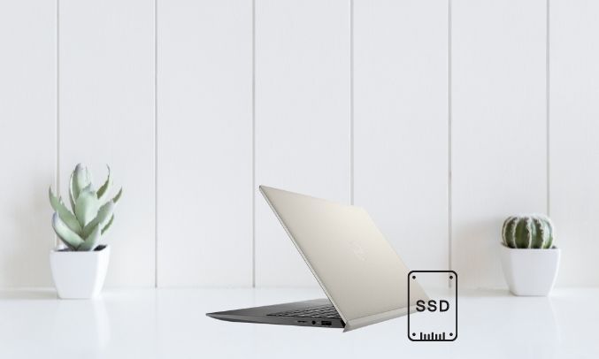 Ổ cứng SSD 512GB cho tốc độ phản hồi nhanh