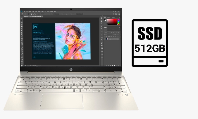 Laptop HP Pavilion 15-EG0007TX i7-1165G7 15.6 inch 2D9D5PA - Bộ nhớ trong