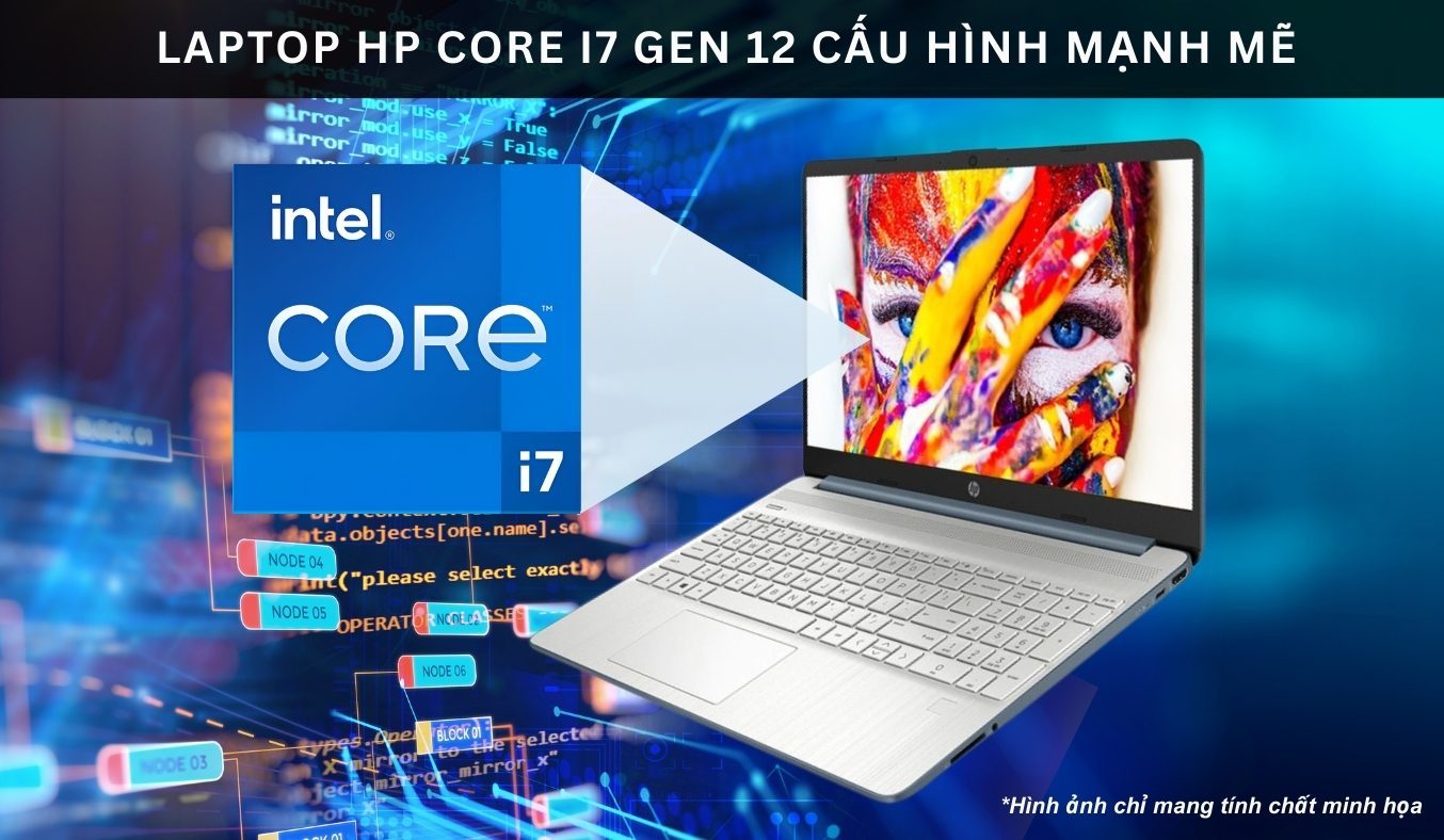 Laptop HP 15S-FQ5146TU i7-1255U/8GB/512GB/Win11 7C0R9PA - Laptop HP Core i7 Gen 12 hiệu năng mạnh mẽ