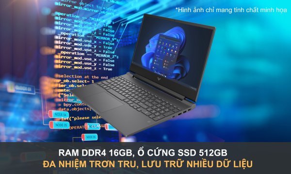 Laptop HP Victus Gaming 15-FA1090TX i5-13420H/16GB/512GB/Win11 (8C5M7PA)