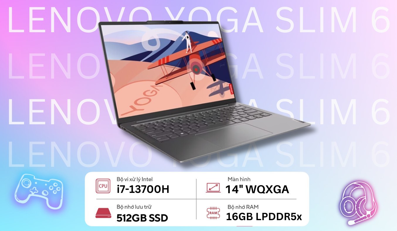 Laptop Lenovo Yoga Slim 6 14IRH8 i7-13700H/16GB/512GB/Win11 (83E00008VN)