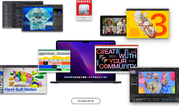 Laptop Macbook Air M2 2022 8GB/256GB/8 Core GPU MLY33SA/A Xanh Đen