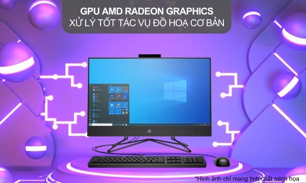 PC HP 205 Pro G8 R5-5500U/8GB/256GB/Win11 5R3F2PA đáp ứng tác vụ đồ họa