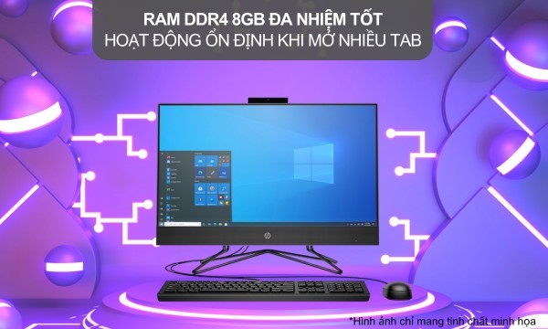 PC HP 205 Pro G8 R5-5500U/8GB/256GB/Win11 5R3F2PA đa nhiệm tốt