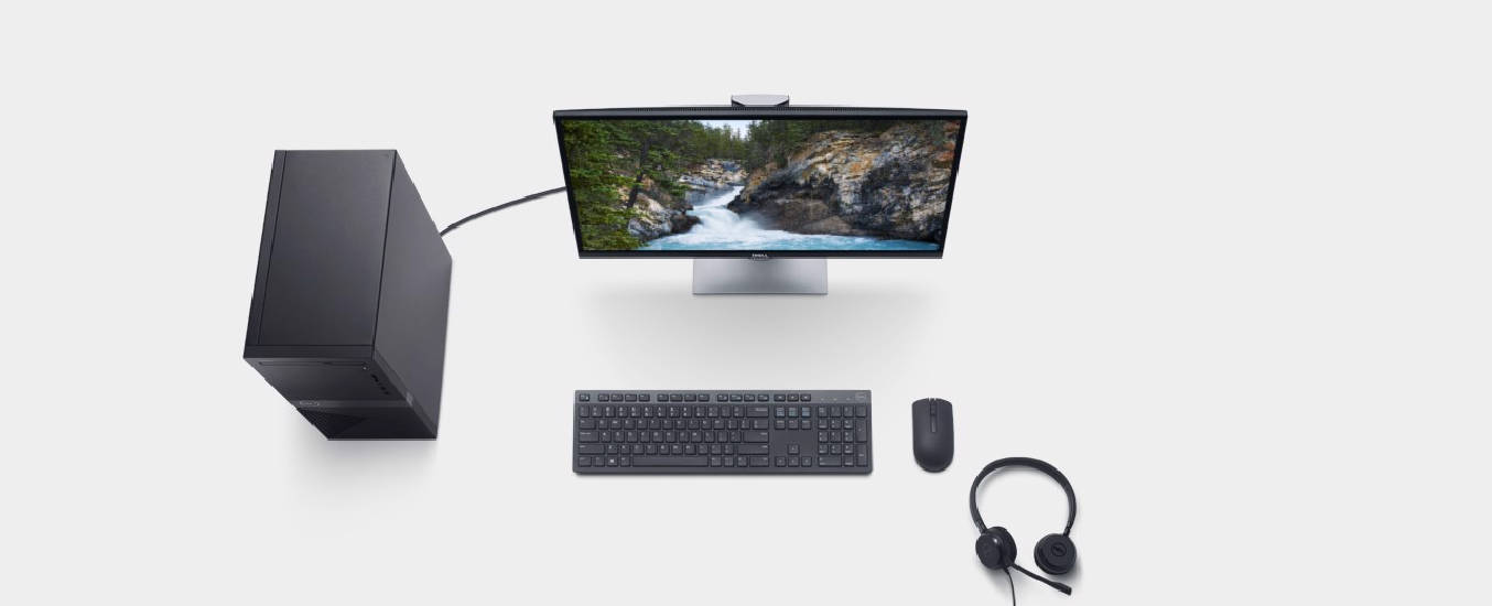 PC Dell Inspiron 3671 i3-9100 MTI37122W-8G-1T - Thiết kế sang trọng, mỏng nhẹ, dễ dàng đặt trên bàn làm việc