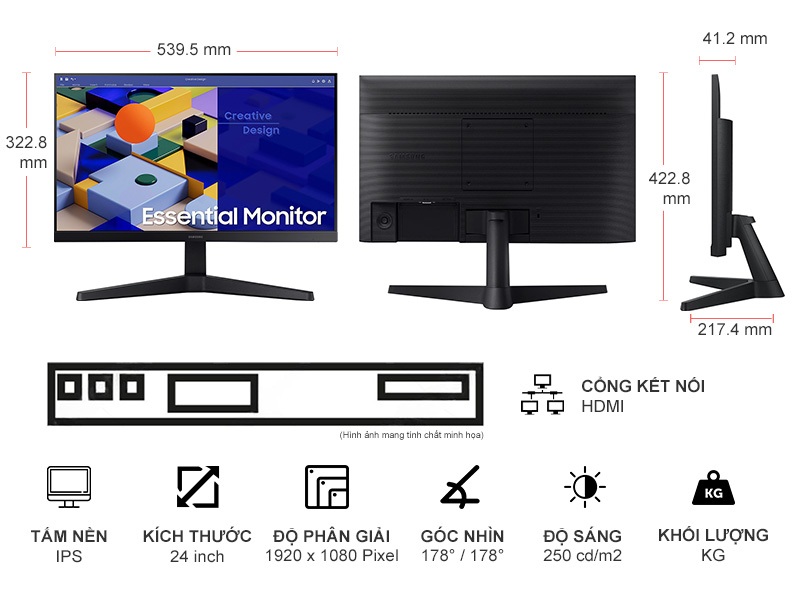 Màn hình Samsung 24 inch LS24C310EAEXXV