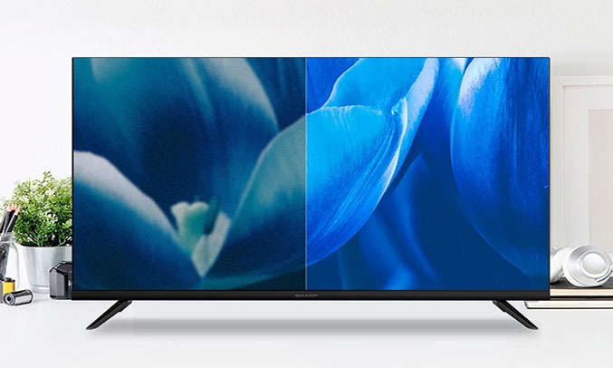 Tivi LED Sharp 32 inch 2T-C32CC1X Thiết kế dấu dây tinh tế