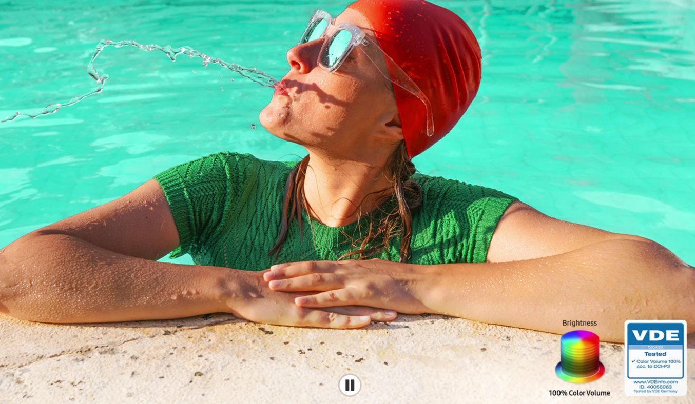 Smart Tivi QLED Samsung 4K 65 inch QA65QE1CAKXXV - chấm lượng tử