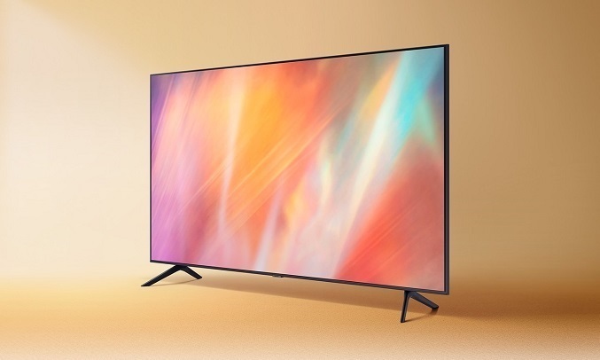 Smart Tivi Samsung Crystal UHD 4K 55 inch UA55AU7000KXXV - Thiết kế không viền 3 cạnh