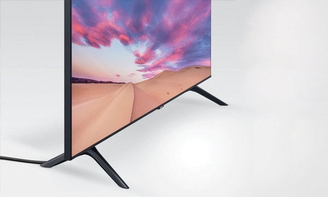 Smart Tivi Samsung 4K 50 inch UA50TU8100KXXV giấu dây tiện lợi