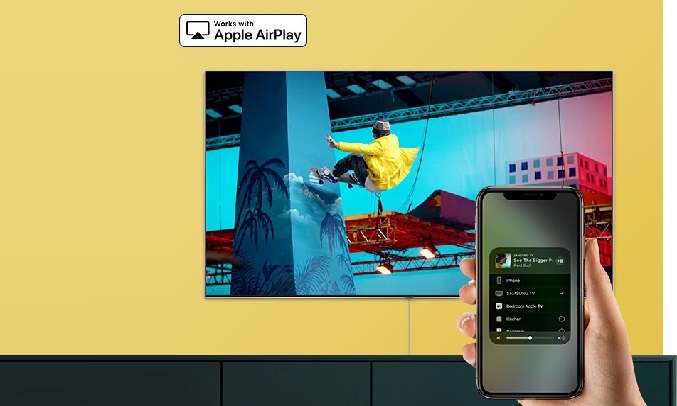 Kết nối thiết bị Apple với tivi Samsung 70 inch dễ dàng
