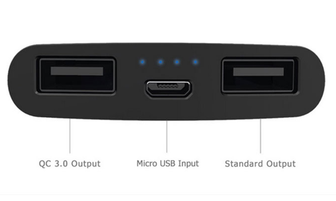 Pin sạc dự phòng Mili Power Miracle III HB-Q10 cùng lúc sạc 2 thiết bị