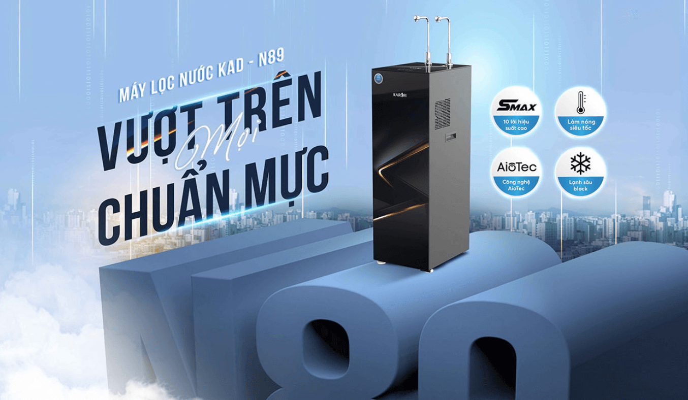 Máy lọc nước nóng lạnh Karofi KAD-N98