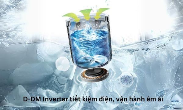 Máy giặt Toshiba Inverter 10.5 kg AW-DUK1160HV(SG) D-DM Inverter tiết kiệm điện