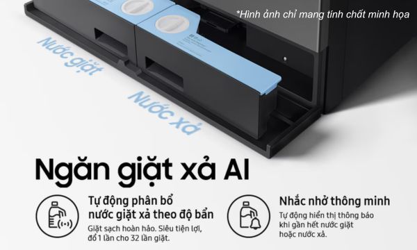 Máy giặt sấy Samsung Inverter Be Spoke 25/15 kg WD25DB8995BZSV