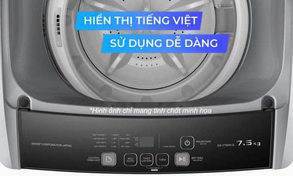 Máy giặt Sharp 7.5 kg ES-Y75HV-S