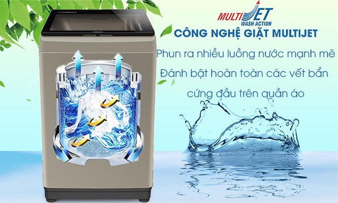 Máy giặt Aqua 9 kg AQW-W90CT (N) giặt mạnh mẽ