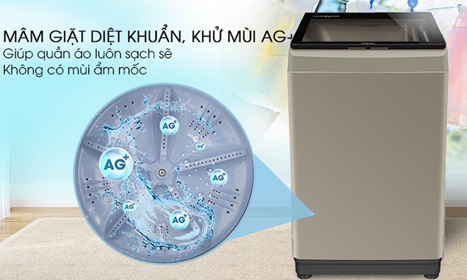 Máy giặt Aqua 9 kg AQW-W90CT (N) diệt khuẩn,khử mùi
