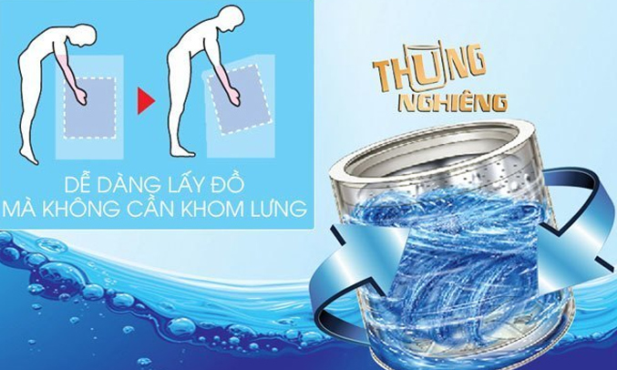 Máy giặt Aqua AQW-F800AT (N) tiết kiệm nước hiệu quả
