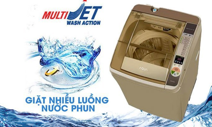Máy giặt Aqua AQW-F800AT (N) đánh bật các vết bẩn khó giặt nhất