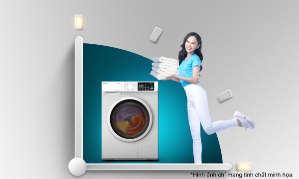 Máy giặt Casper Inverter 9.5 kg WF-95I140BWC