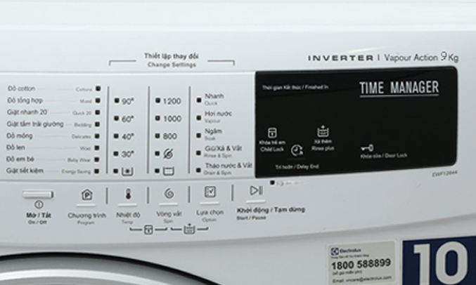 Máy giặt Electrolux EWF12944 nhiều chế độ giặt