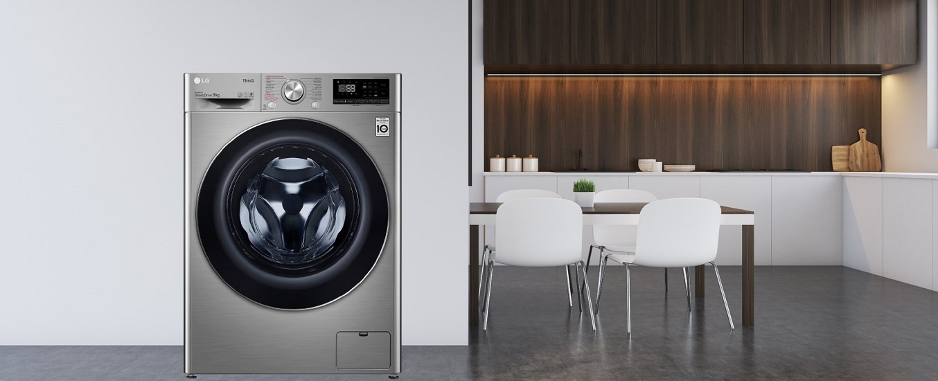 Máy giặt LG Inverter 9 kg FV1409S2V - Thiết kế sang trọng
