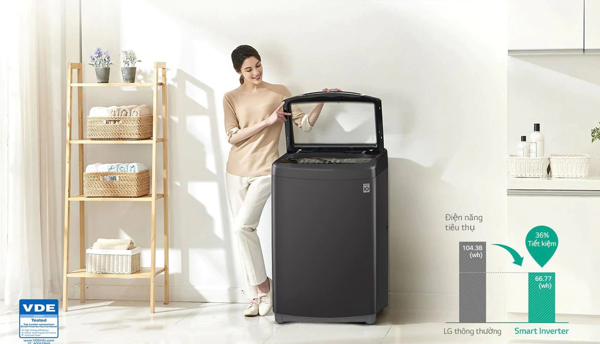 Máy giặt LG Inverter 11.5 kg T2351VSAB -