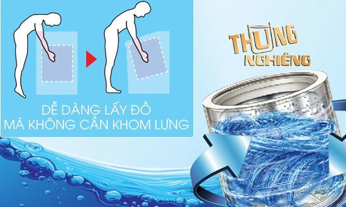 Máy giặt Aqua AQW-F800AT tiết kiệm nước hiệu quả
