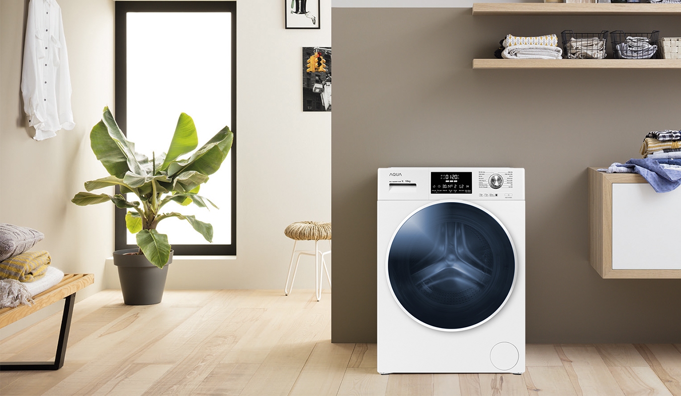 Máy giặt AQUA Inverter 9 Kg AQD-D900F.W