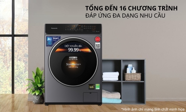 Máy giặt sấy Panasonic NA-S106FC1LV 10/6kg Chế độ sấy khô