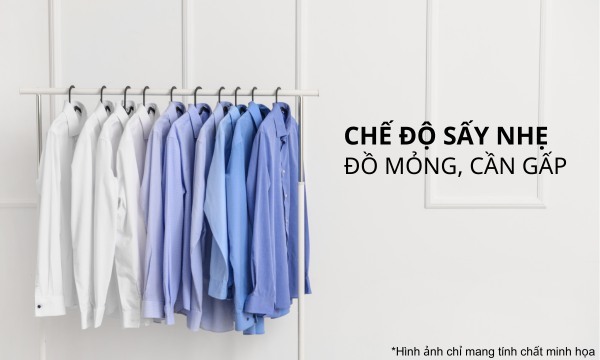 Máy giặt sấy Panasonic NA-V10FC1LVT 10/2kg Chế độ sấy nhẹ