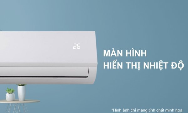 Máy lạnh Comfee 1 HP CFS-10FWFF-V Màn hình hiển thị nhiệt độ