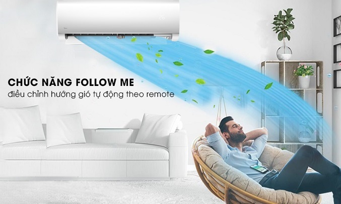 Máy lạnh Midea Inverter 1 HP MSMAII-10CRDN1 - Chức năng Follow me