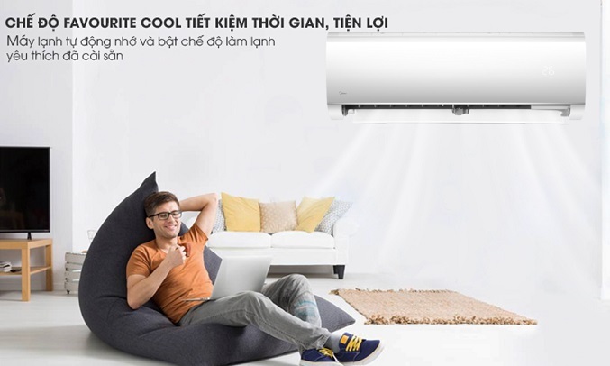 Máy lạnh Midea Inverter 1 HP MSMAII-10CRDN1 - ghi nhớ các chế độ làm lạnh