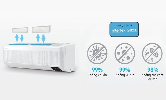 Máy lạnh Samsung Inverter 1 HP AR10TYGCDWKNSV - Bộ lọc Tri-Care
