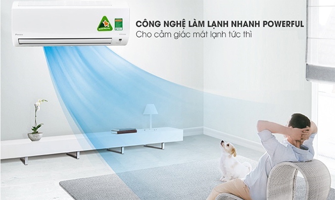 Máy lạnh Daikin FTHF35RAVMV/ RHF35RAVMV làm lạnh nhanh chóng