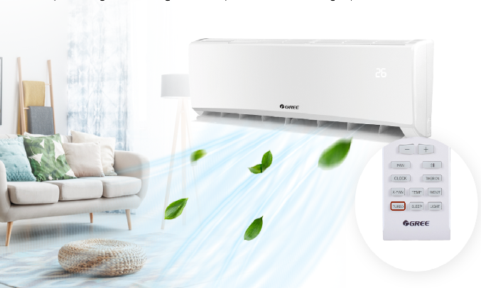 Máy lạnh Gree 1 HP GWC09KB-K6N0C4 - Chế độ làm lạnh nhanh Turbo